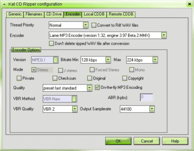 Screenshot of the application Kat CD Ripper - #2
