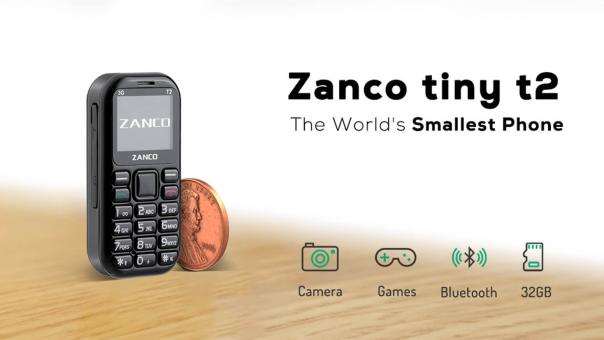 Zanco Tiny T2 - the world's most compact phone