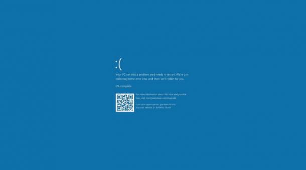 Windows 10 update causes blue screen of death