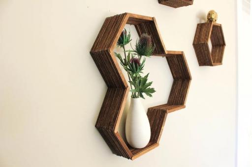 DIY: making a decorative shelf out of popsicle sticks